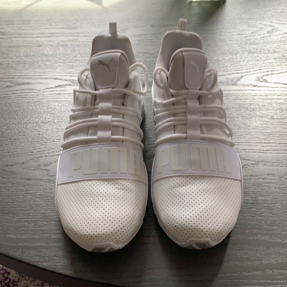 White Puma Trainers -worn twice!